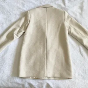 Abercrombie and Fitch Cream Wool Coat Blazer thumbnail 5