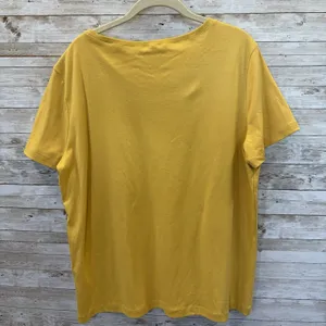 Rebecca Malone Womens XL Top Southwestern Yellow Embroidered Boho Tassel Fringe thumbnail 4