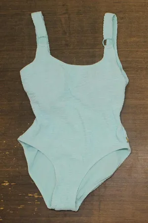 Vince Camuto Womens Scoop Neck Ring One Piece Swimsuit V1L099 Oasis Blue 8 thumbnail 1