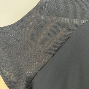 Zara Basic Size XL Black Mesh Sheer Sleeve and Hem Short Sleeve Midi Dress thumbnail 2