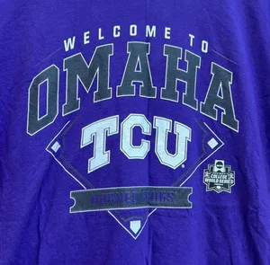 TCU baseball college World Series welcome to Omaha T-shirt thumbnail 2