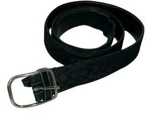 Coach Vintage Signature Jacquard Belt with Silver Buckle thumbnail 1