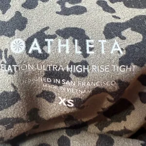 Athleta Leopard Elation Ultra High Rise‎ Tights Leggings Sz XS thumbnail 7