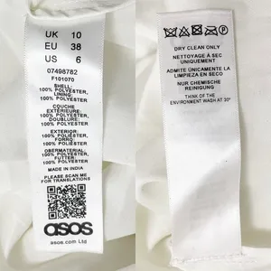 NWT ASOS Ivory Sequined Beaded Josie Backless Cami Maxi Wedding Dress Size 6 NEW thumbnail 14