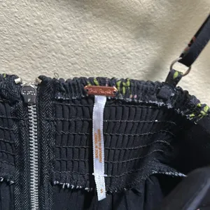 NWT Free People size small in A Bubble Mini Dress in Black thumbnail 5
