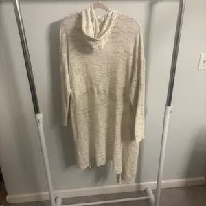 Adyson Parker Light Cream Hooded Knit Cardigan thumbnail 5