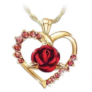 Swarovski Rose red topaz Crystal Cz Diamond topaz thumbnail 1