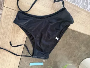 Cupshe Adjustable Sides Swim Bikini Bottoms M black   thumbnail 4