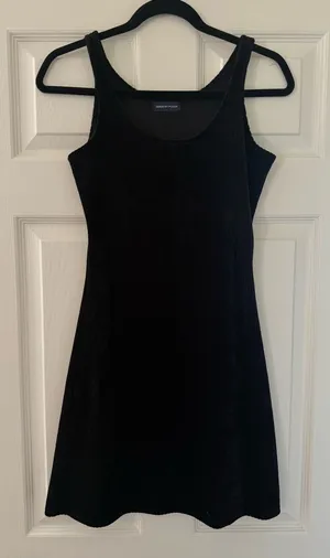 Vintage Miracle Plaza Black Velvet Dress thumbnail 1