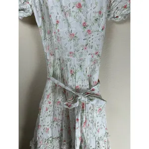LoveShackFancy Clementine Eyelet Dress Size 2 Coquette Floral Girly Midi Length thumbnail 7