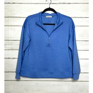 Zenana Cornflower Blue Small Half Zip Pullover Jogger Matching Set Athleisure thumbnail 2
