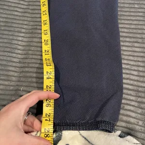 Lululemon athletica Navy Blue Striped Mid OR High Rise Jogger Yoga Pant See Pics thumbnail 3