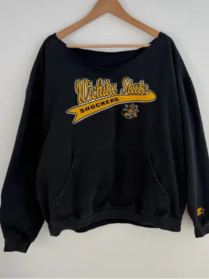 Wichita State Shockers off-the-shoulder long sleeve pullover thumbnail 1