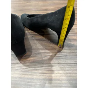 Stuart Weitzman Black‎ Suede Kitten Heel Pumps Classic Shoes Size 8M thumbnail 3