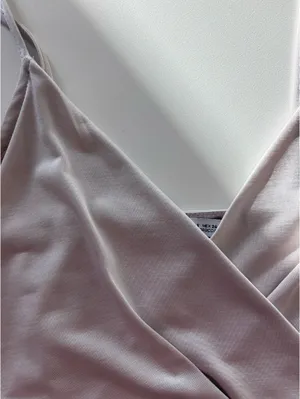 ZARA Silver Cropped Tank Top thumbnail 2