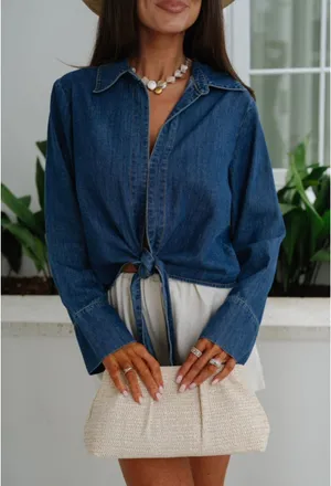 Denim top thumbnail 2