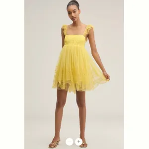 Anthropologie Let Me Be Eyelet Tulle Mini Dress thumbnail 2