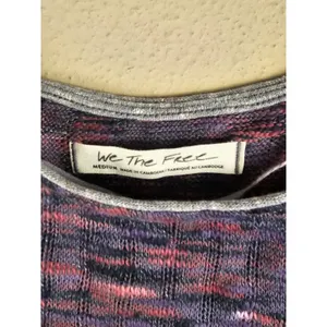 NWT We The Free People Womens Night Combo Speed Out Long Sleeve Top Medium thumbnail 4