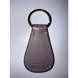 DOONEY & BOURKE Leather Keychain Fob‎ DB Embossed Gray Keyring thumbnail 3