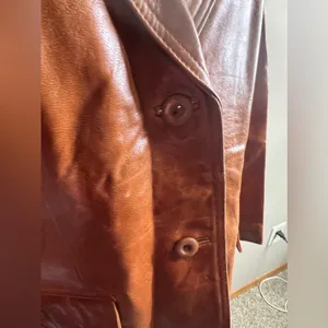 For Joseph 100% leather coat camel color size large thumbnail 5