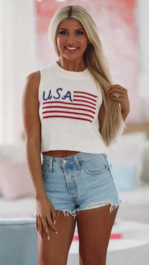 These Three Boutique American Flag Top thumbnail 1