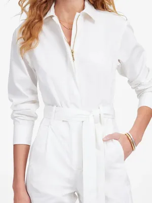 Madewell Utility Coverall Straight-Leg Jumpsuit Wide Leg Womens Size S thumbnail 4