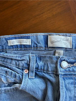 Universal Threads cropped vintage distressed wide leg jeans 6 thumbnail 5