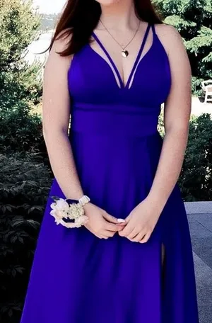 Samila Boutique Prom Dress Bridesmaid Evening Gown Blue Size 4 thumbnail 1