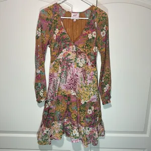 Banjanan Hilary Dress Loki's Garden Party Floral Ruffle Tiered Boho Whimsical S thumbnail 2