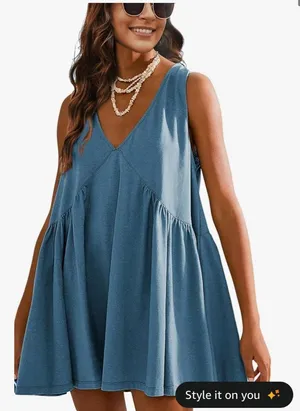 Blue dress Size M thumbnail 2