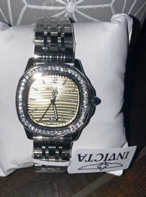 NWT!! Invicta Wildflower Ember Silver Watch with Champagne Dial & Crystal Bezel thumbnail 1