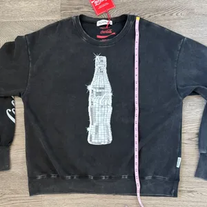 The Laundry Room Coca Cola‎ Disco Classic Crewneck Sweater Black Snow Size L NWT thumbnail 6