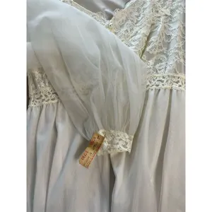 Olga Ivory Lace Nightgown Peignoir Set Size 34M Chemise Vintage, Lace, Wedding thumbnail 15