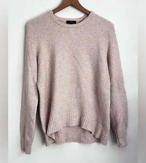 J.Crew beige crewneck sweater Merino Wool Alpaca blend M thumbnail 1