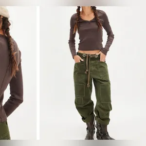 NWT Free People We The Free Neria Long Sleeve Top - double espresso brown - M thumbnail 5