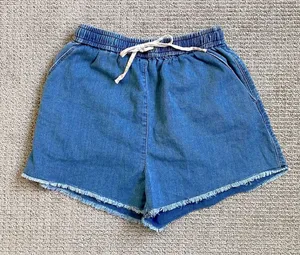 Wilfred Aritzia Denim Baggy Shorts XS - Blue thumbnail 1
