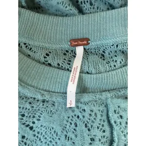 Free People coffee in the morning Lace Long Sleeve Flared Mini‎ Dress Tunic S thumbnail 7