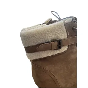 Unisa Womens Size 11 Lace Up Block Heel Boots Faux Fur Lined Ankle Booties New thumbnail 6