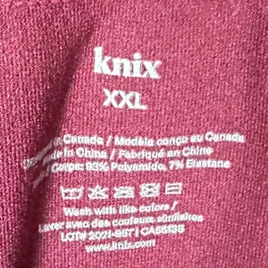 Knix Good To Go‎ Seamless Leggings Deep Purple Sz L thumbnail 4