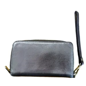 Michael Kors Women's Wallet‎ Gray Zip Around City Designer Preppy Classic Modern thumbnail 2