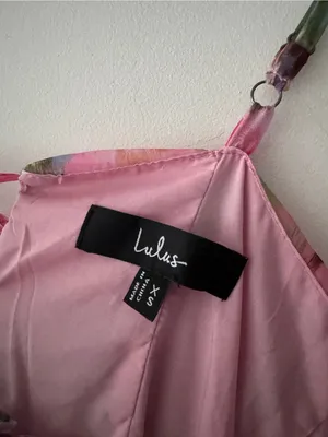 Lulus Evonne Pink Abstract Floral Tiered Mini Skater Dress thumbnail 9