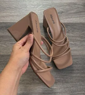 Abound Women's Nude Strappy Heeled Sandals 11 Vegan thumbnail 1