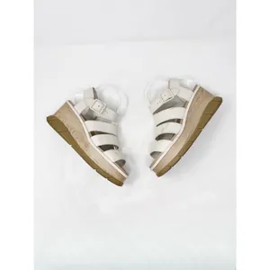 [Sorel] Cream Leather Joanie III Platform Wedge Ankle Strap Sandals Size 9.5 thumbnail 3