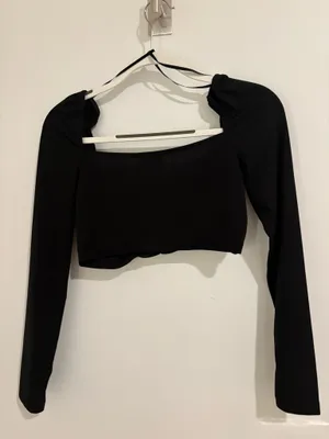 Princess Polly Black Long Sleeve Top thumbnail 2