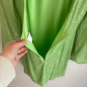 One33 Social Lime‎ Green Sequin Mini Dress Size 2 thumbnail 4