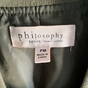 Philosophy Republic Clothing Petite Bomber Jacket PM khaki thumbnail 2