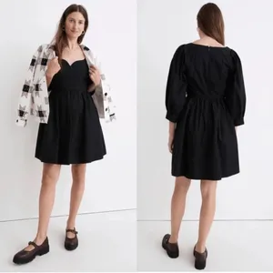 Madewell Poplin Puff Sleeve Dress thumbnail 2