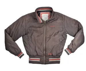 Horseware Ireland Woman's Brown Equestrian Bomber Jacket Striped Trim Small thumbnail 1