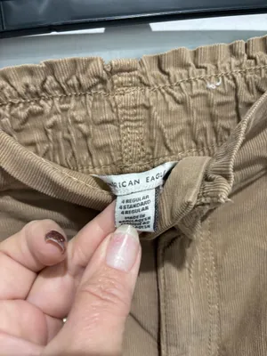 American Eagle Outfitters Tan Corduroy Pants, Sz 4 thumbnail 3