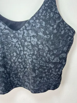 Lululemon Align Tank Top Wild Thing Camo Black Nulu Cropped Built-in Bra Yoga 12 thumbnail 5